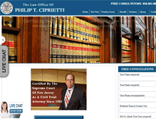 Tablet Screenshot of philcipriettilawyer.com